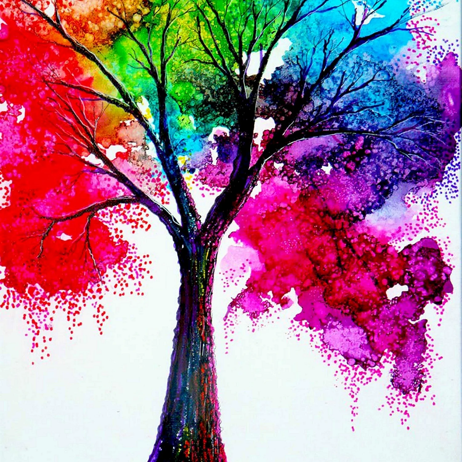 Разноцветное дерево