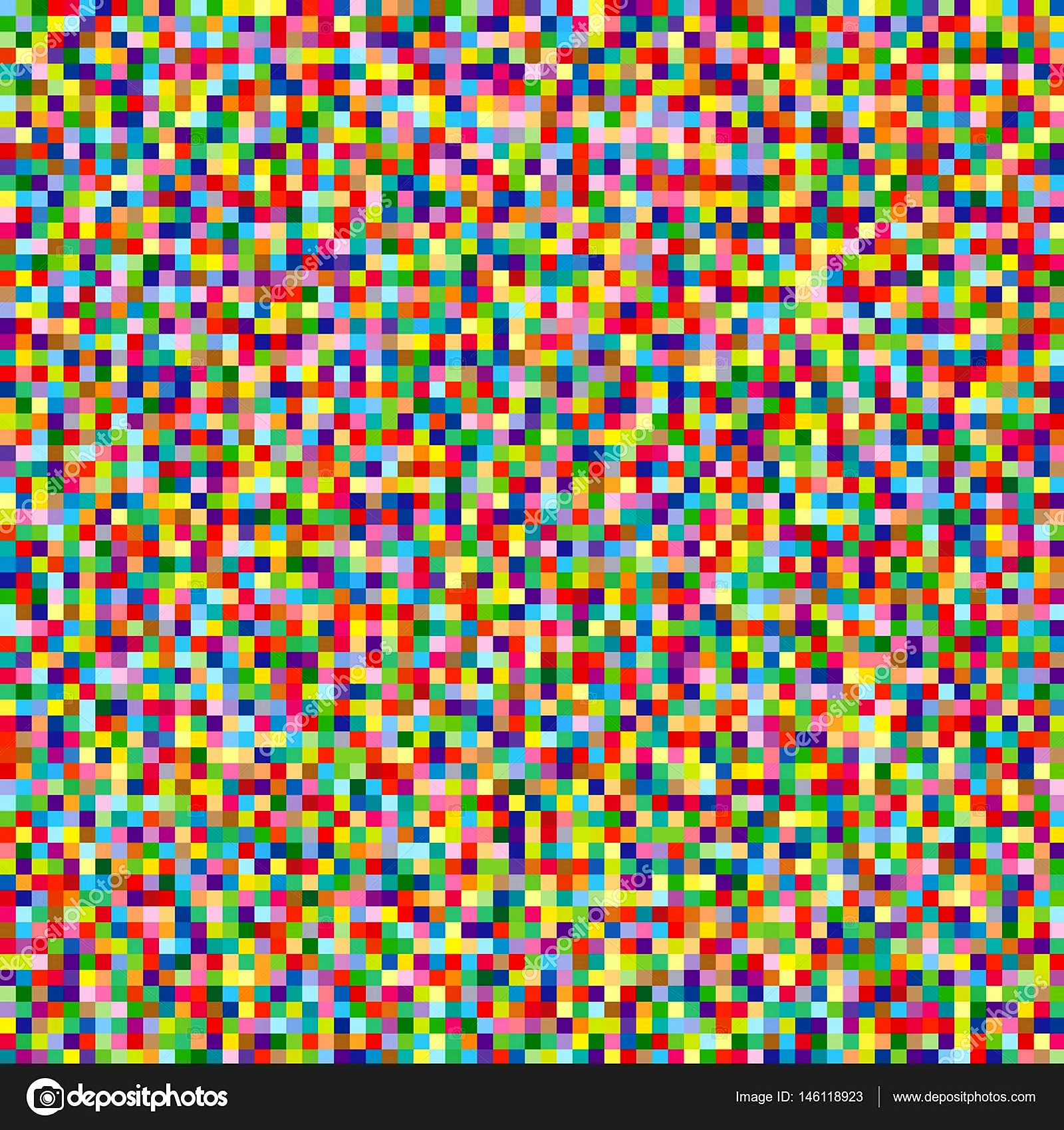 Разноцветные квадратики мелкие