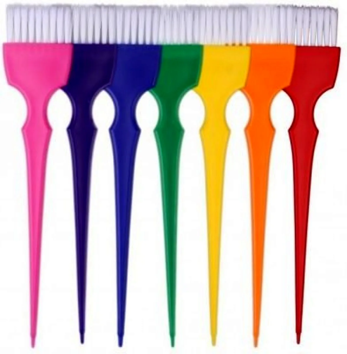Разноцветные мисочки и Кисточки для окрашивания волос