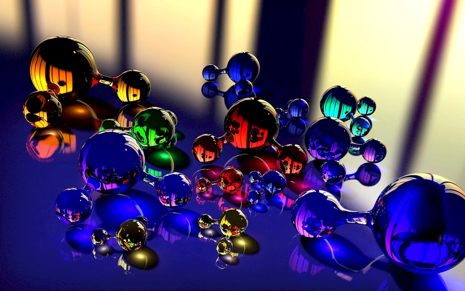 Разноцветные молекулы
