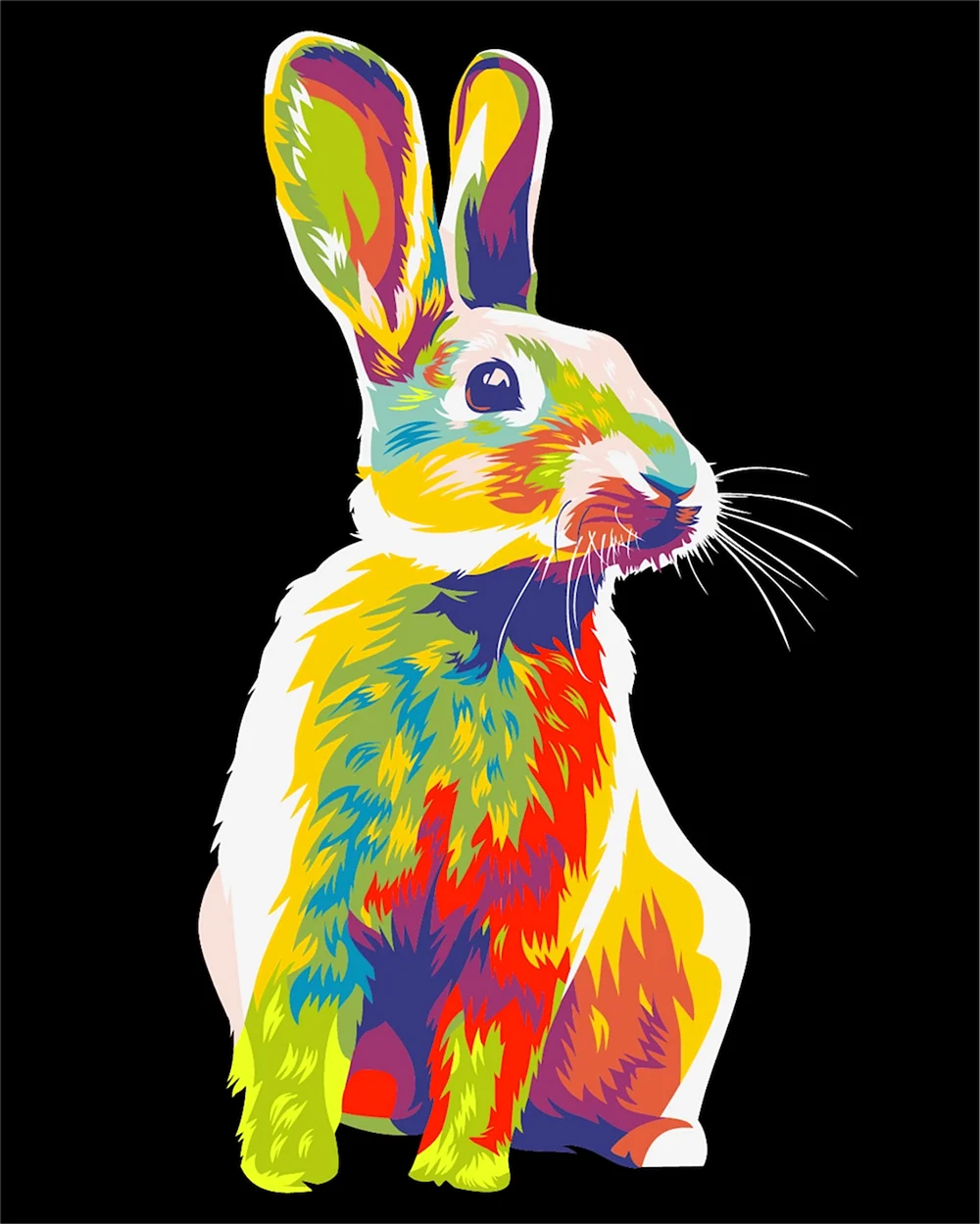 Разноцветный заяц