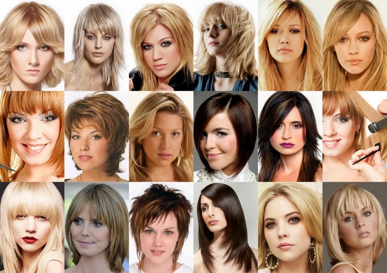 Разные женские стрижки на средние волосы
