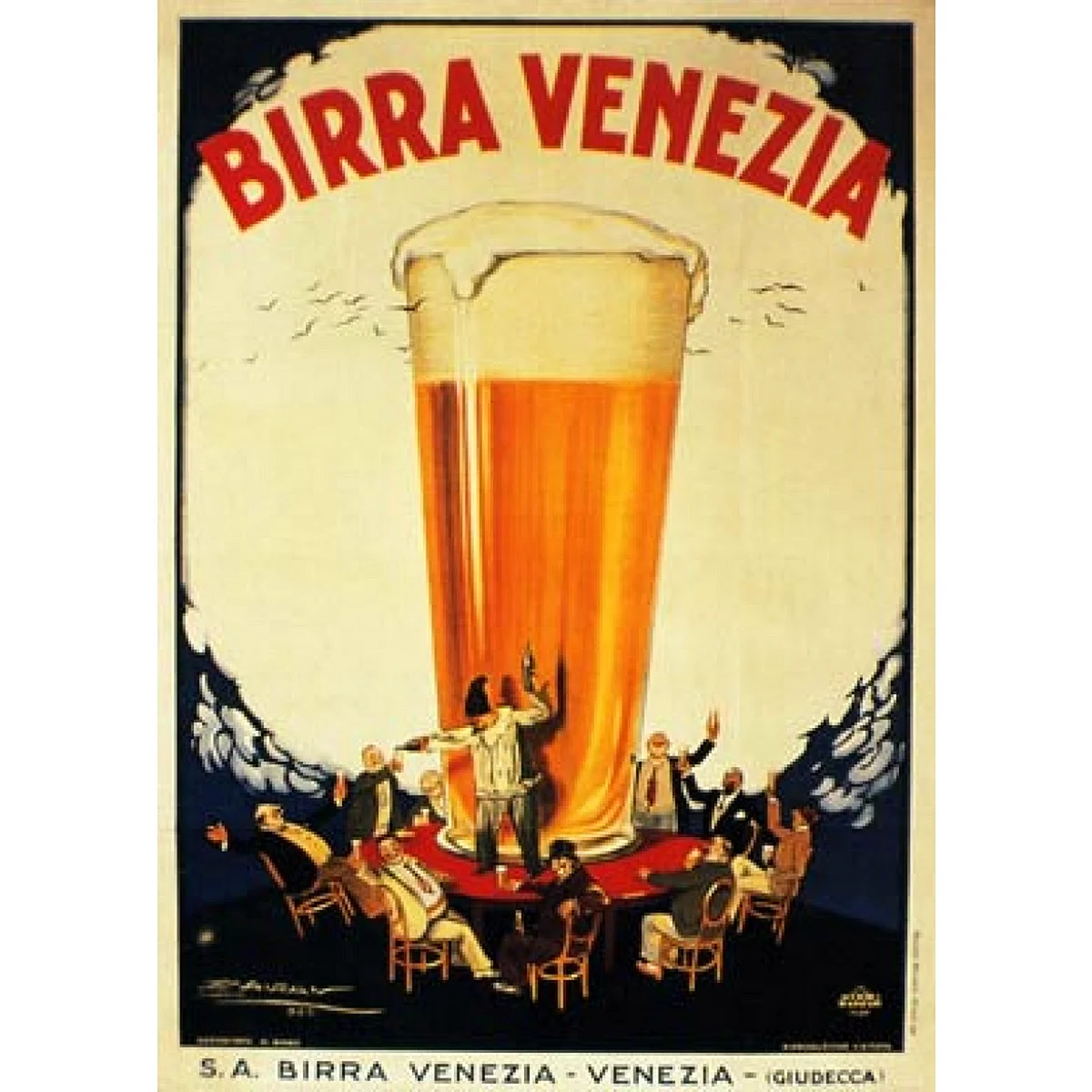 Реклама пива плакат