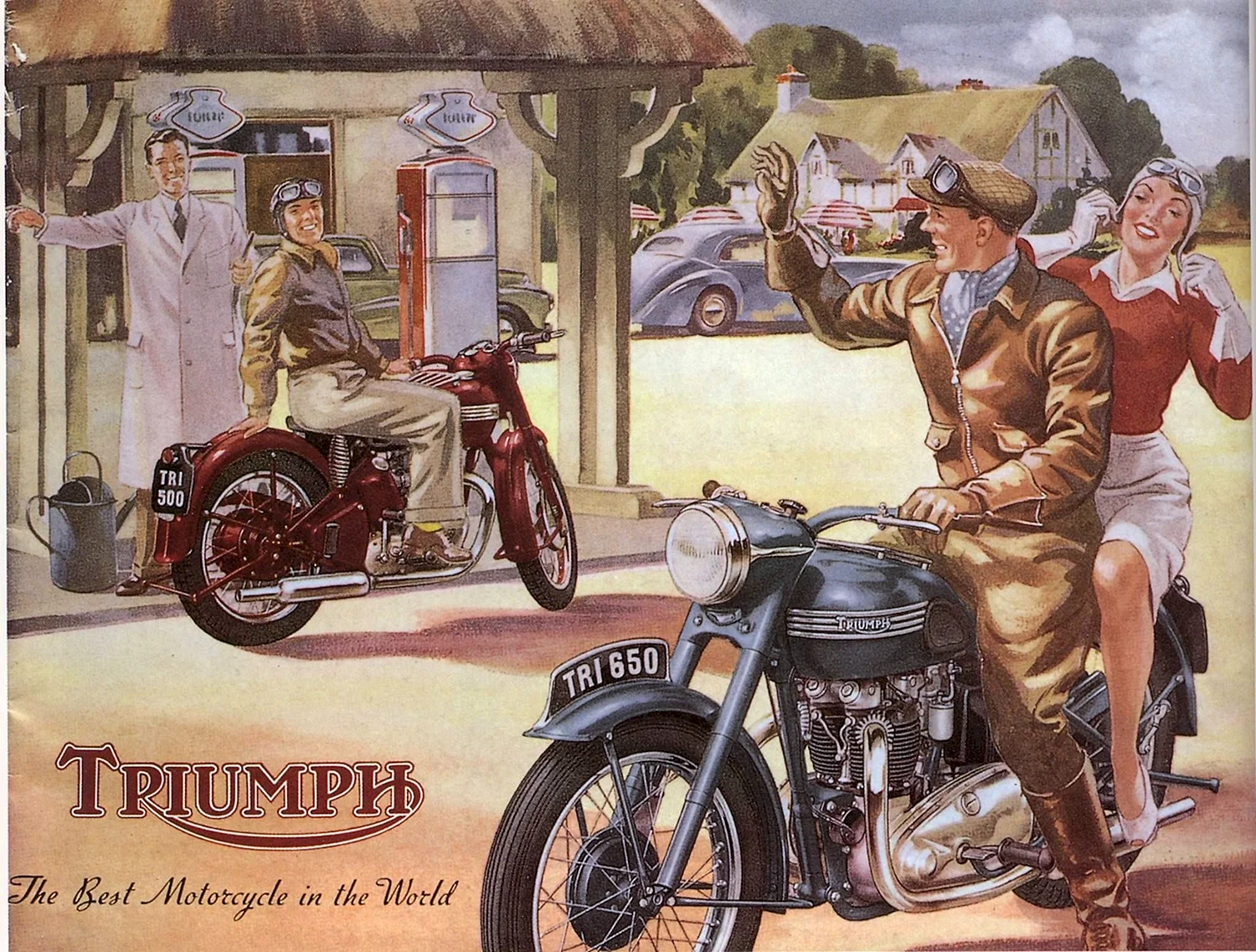 Рекламные плакаты мотоциклов