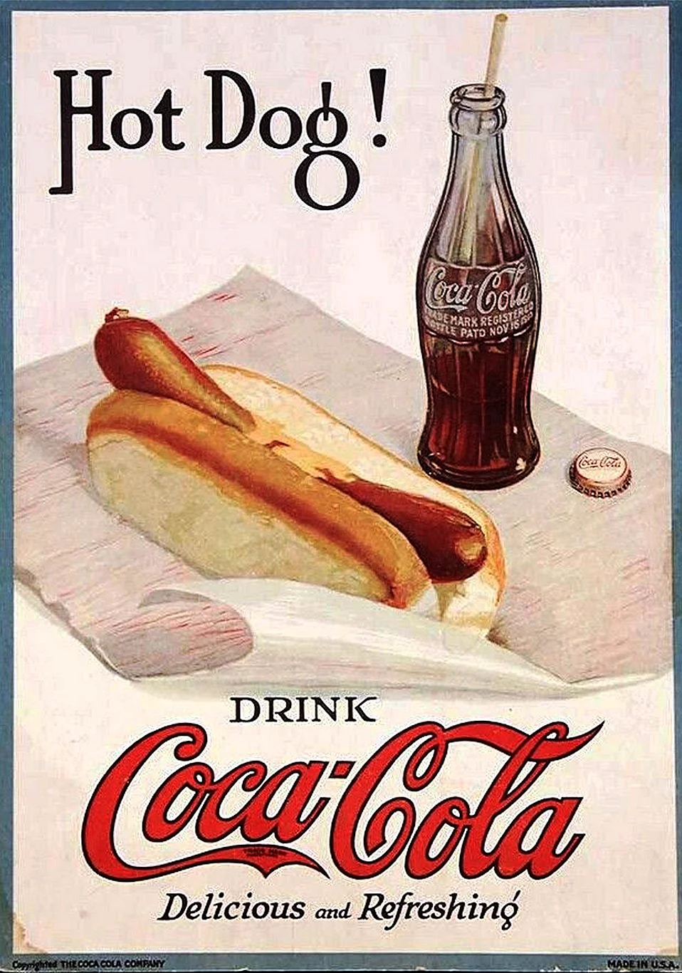 Рекламные ретро постеры Кока кола