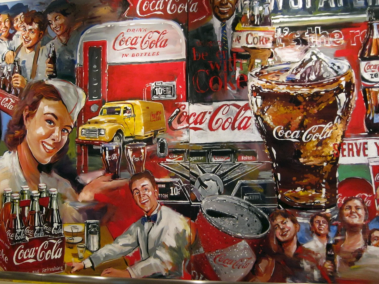 Рекламный плакат Кока кола