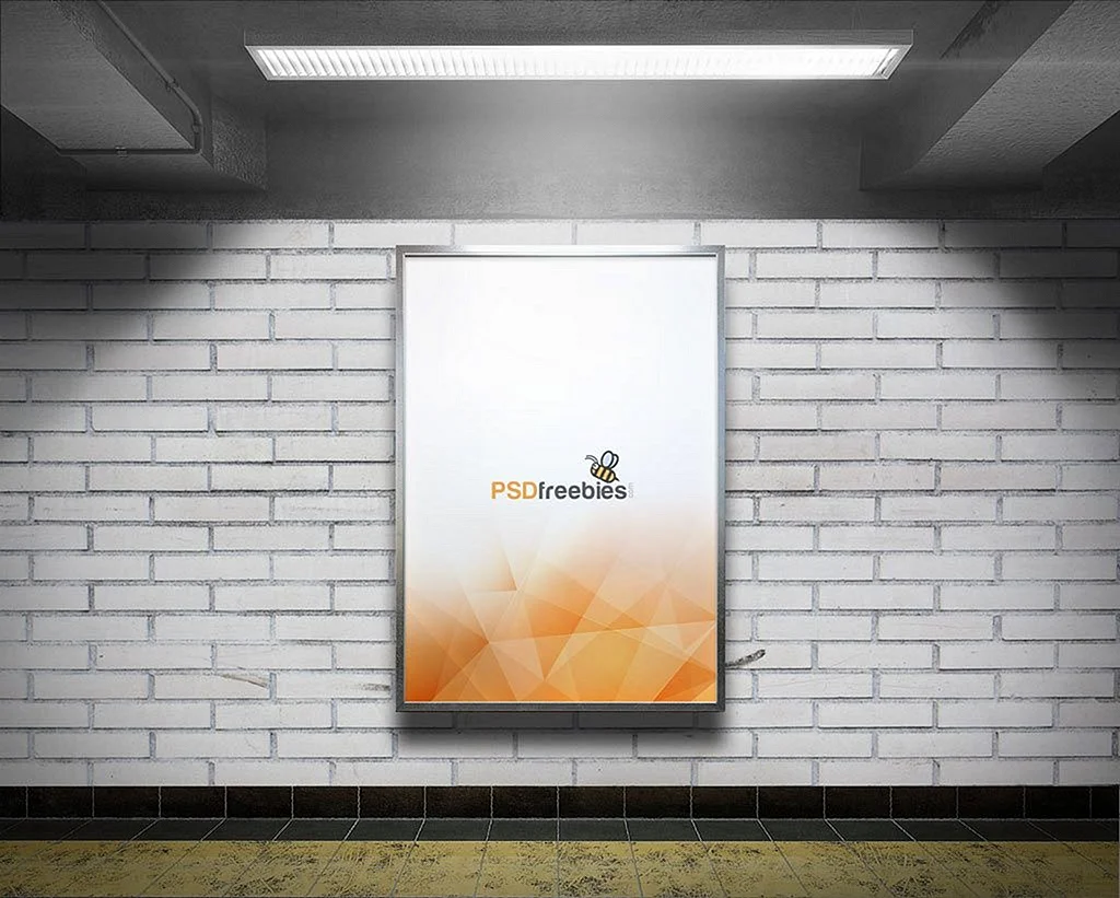 Рекламный Постер на стене