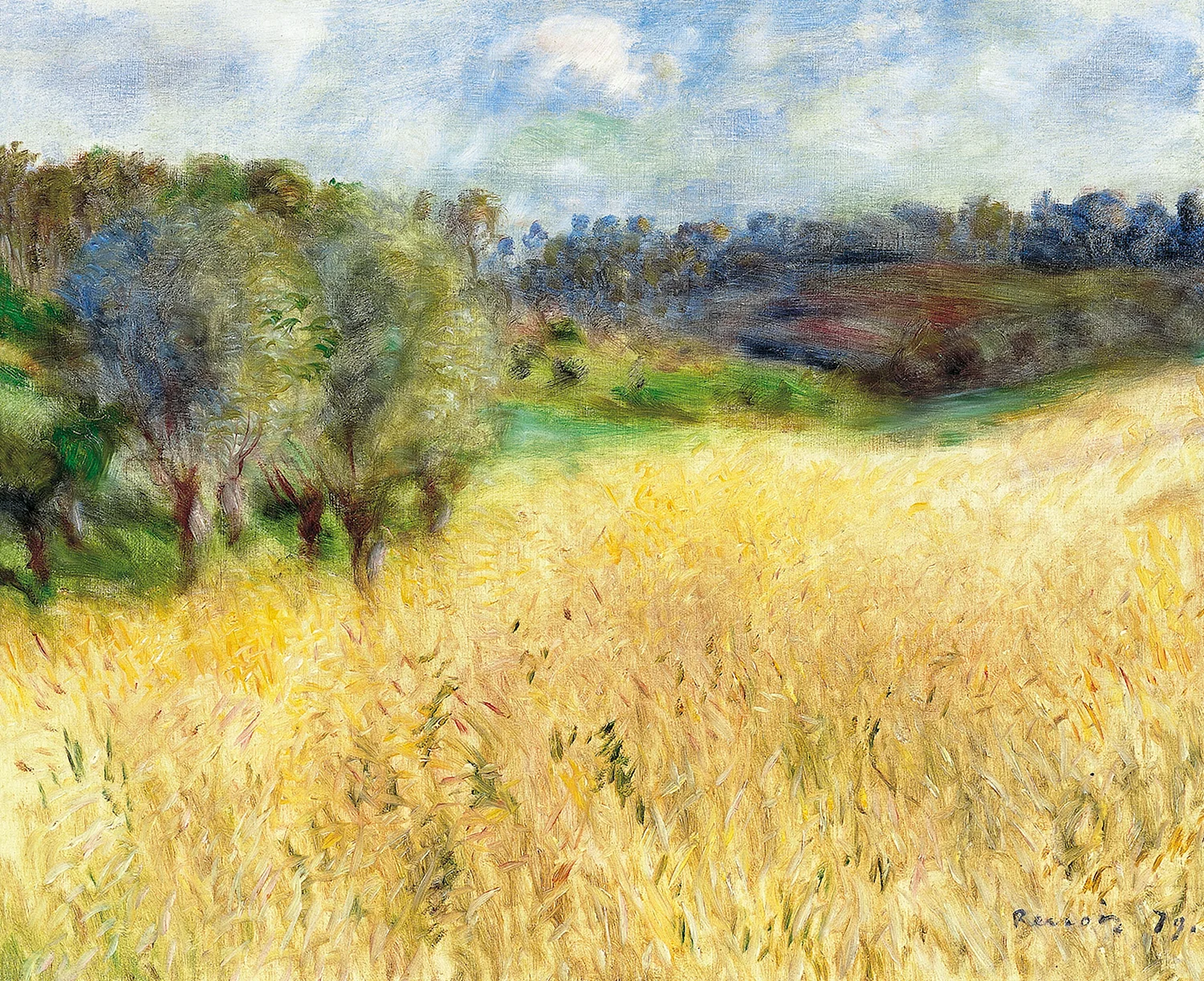 Ренуар пшеничное поле