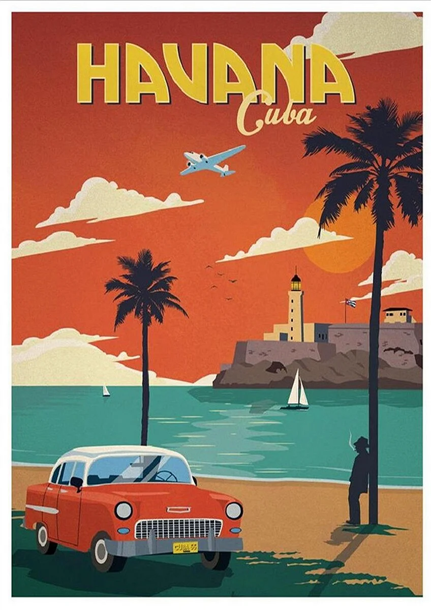 Ретро плакаты Куба
