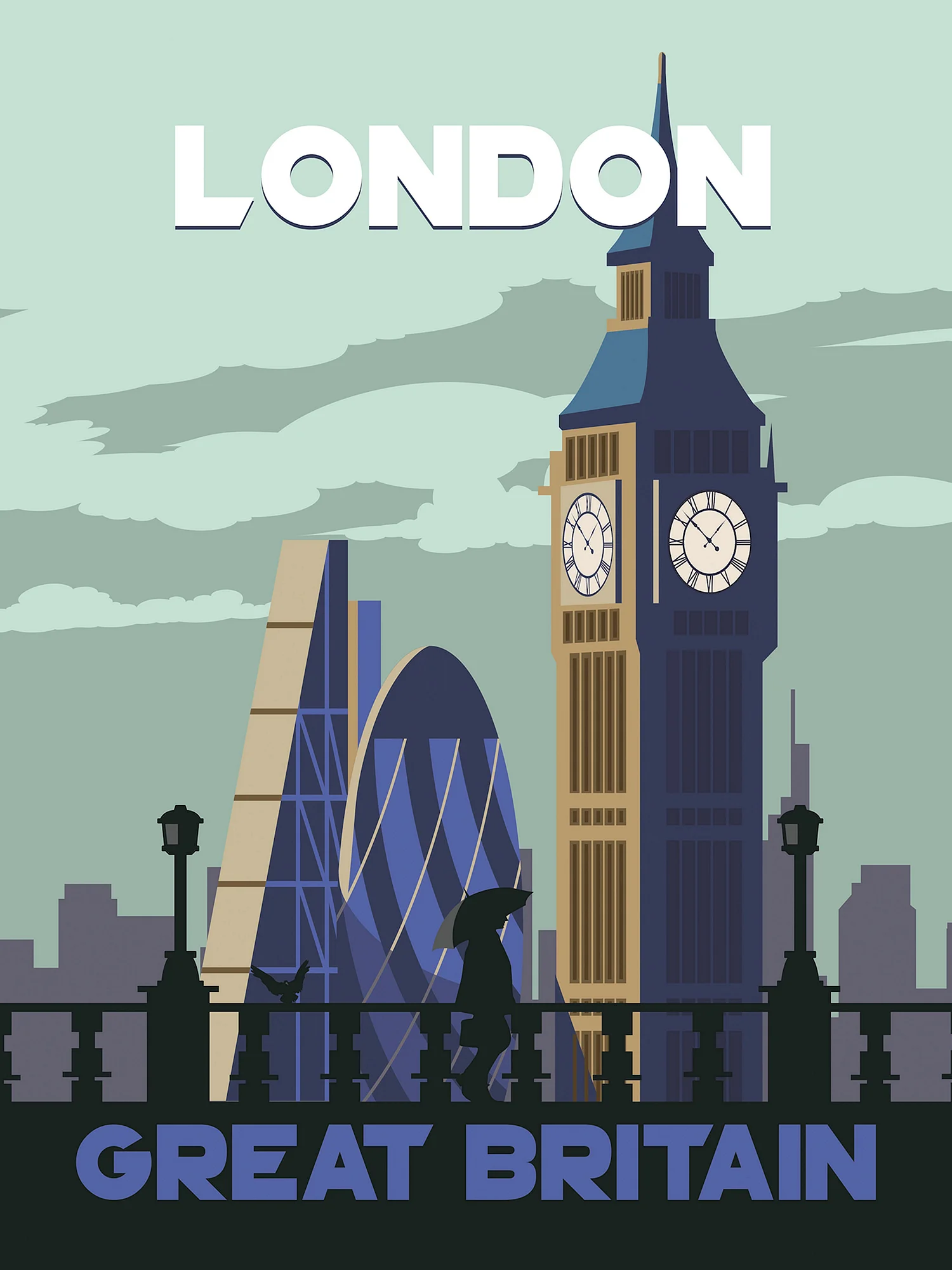 Ретро постеры Лондон