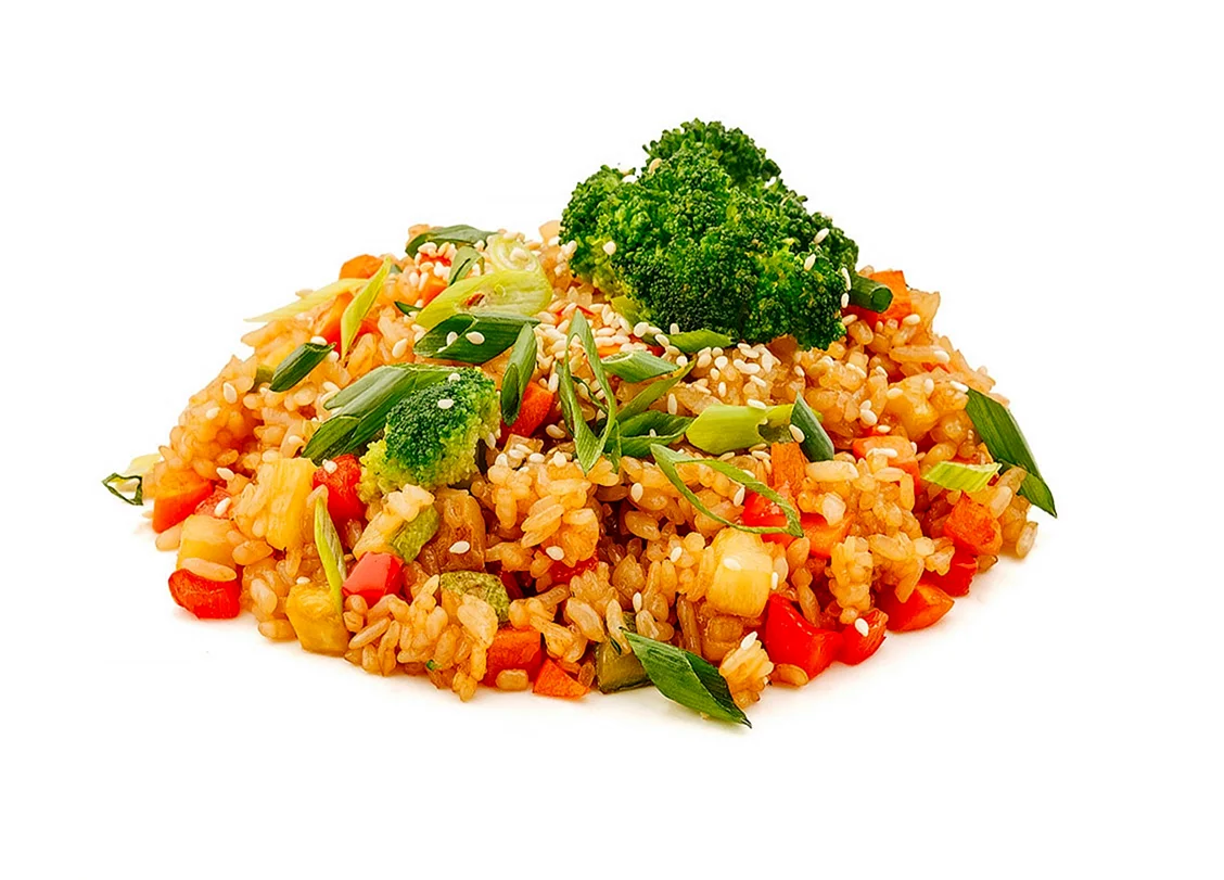 Рис отварной с овощами