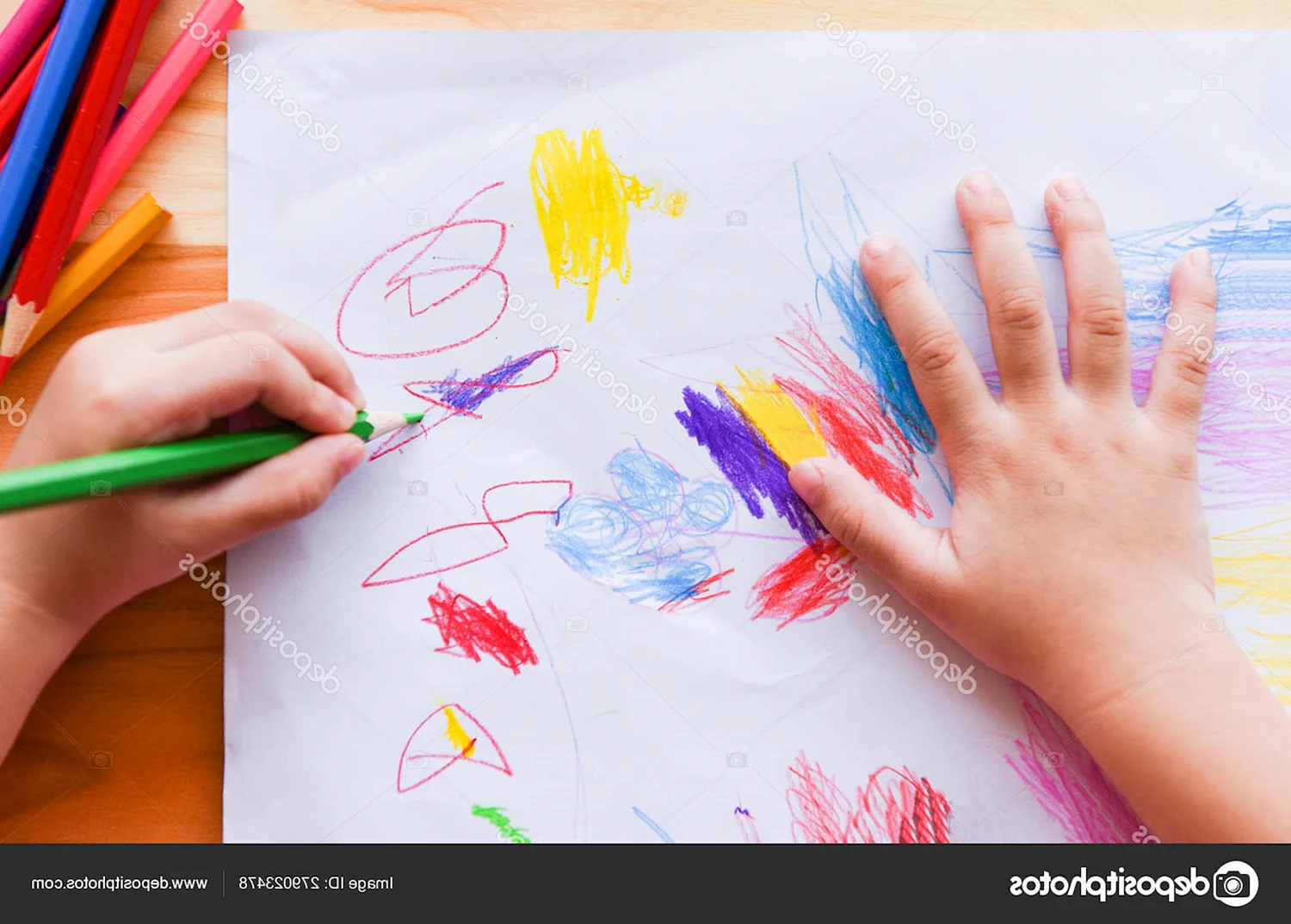 Рисуем цветными карандашами с детьми
