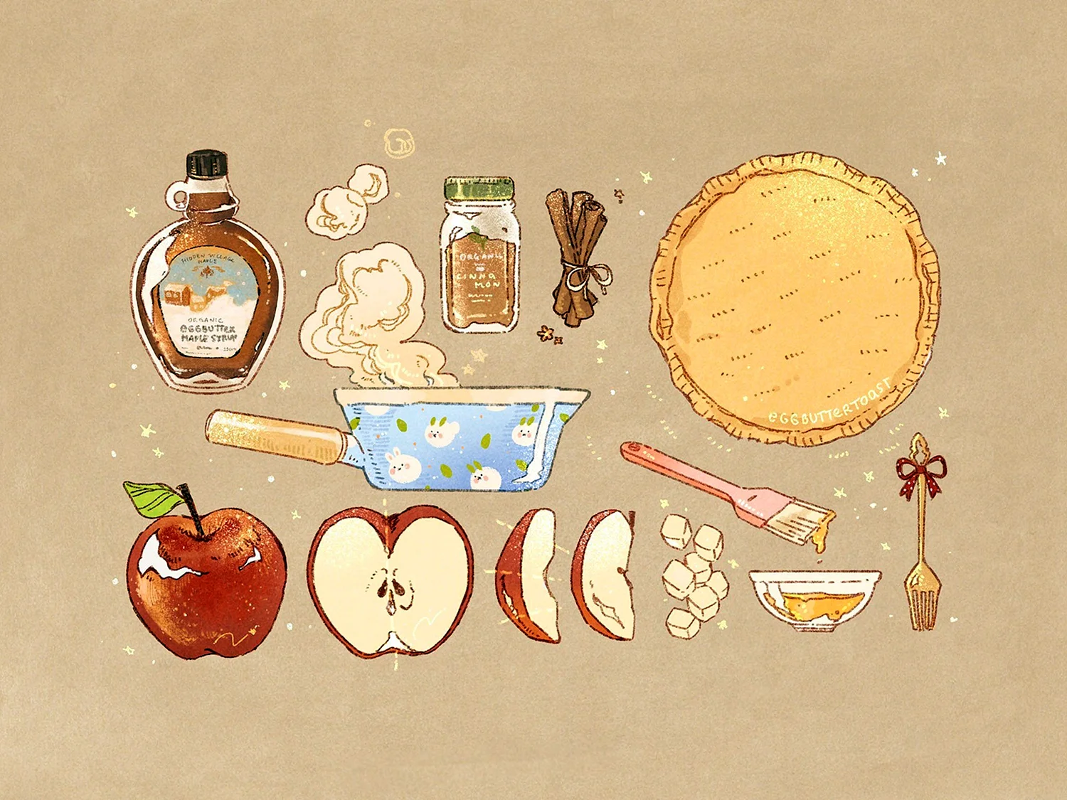 Рисунки в виде еды