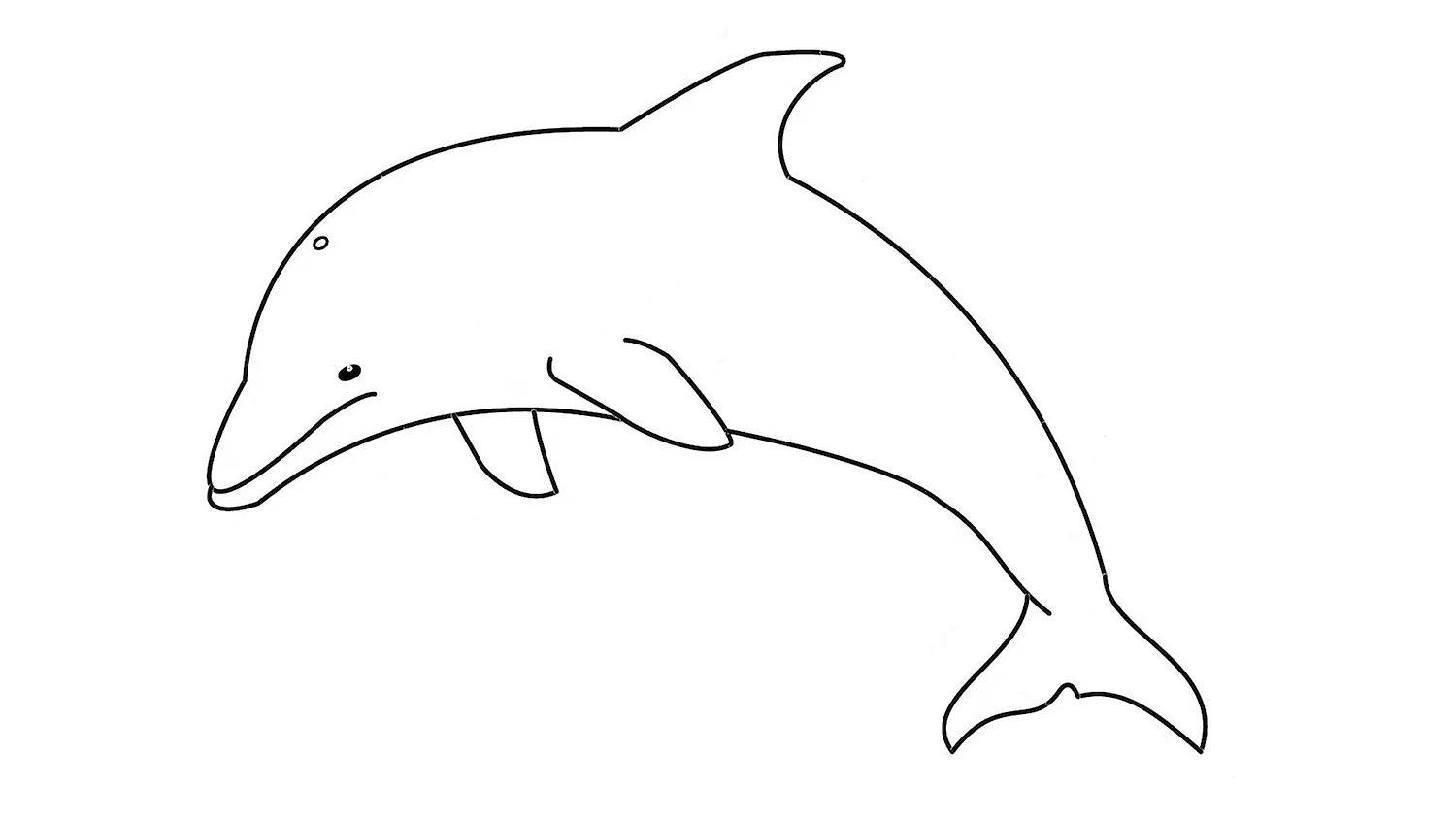 Рисунок дельфина карандашом