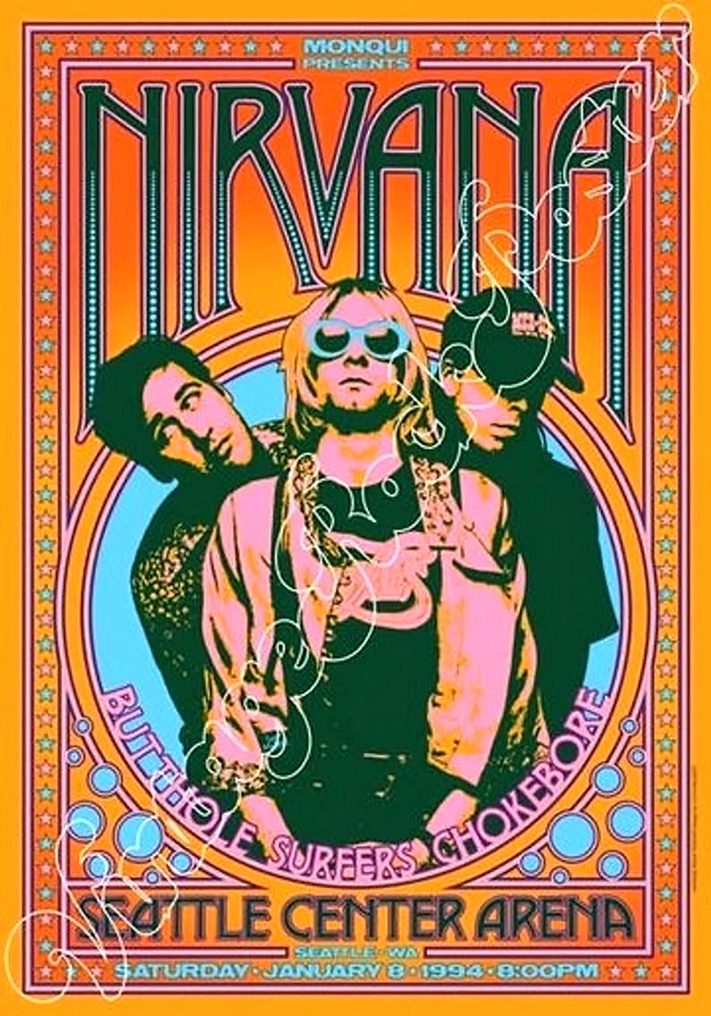 Рок плакаты Nirvana
