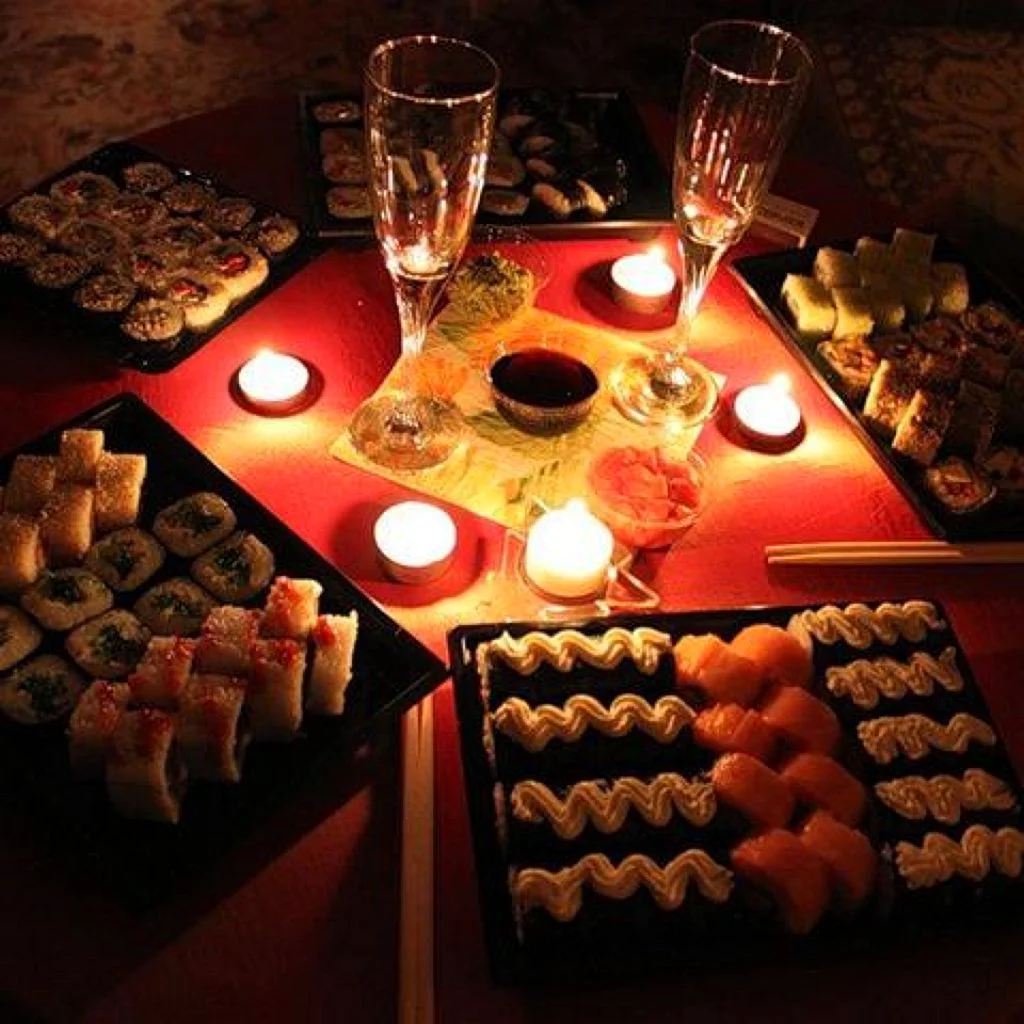 Романтический ужин суши