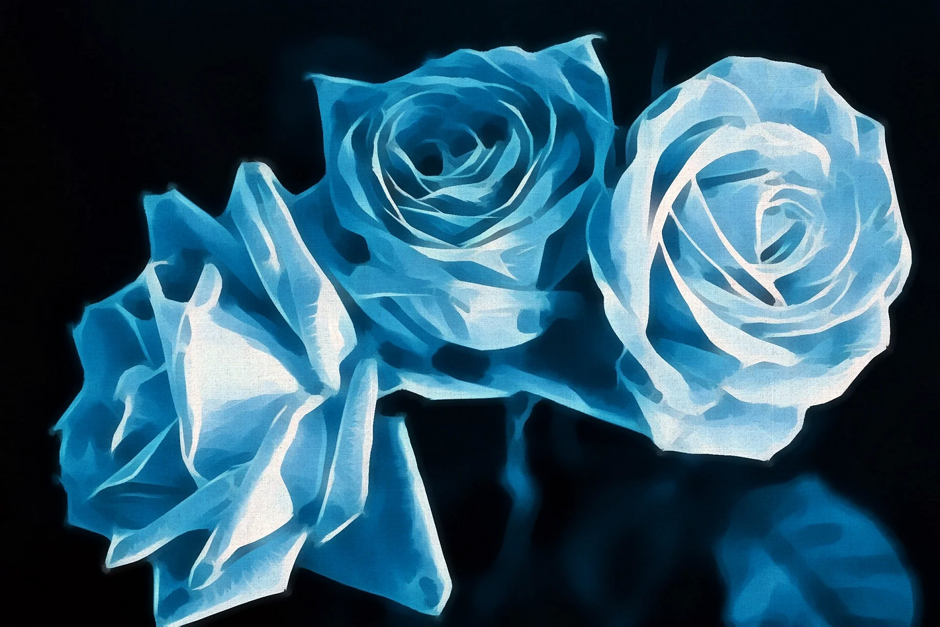 Роза голубая