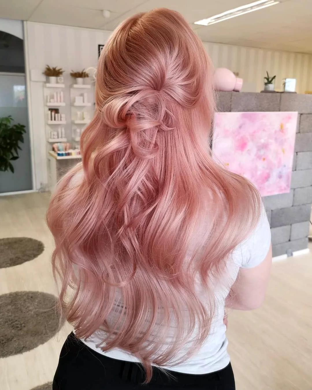 Розовое золото цвет волос