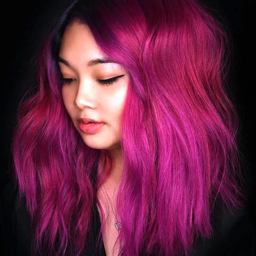 Розовый цвет волос 2021