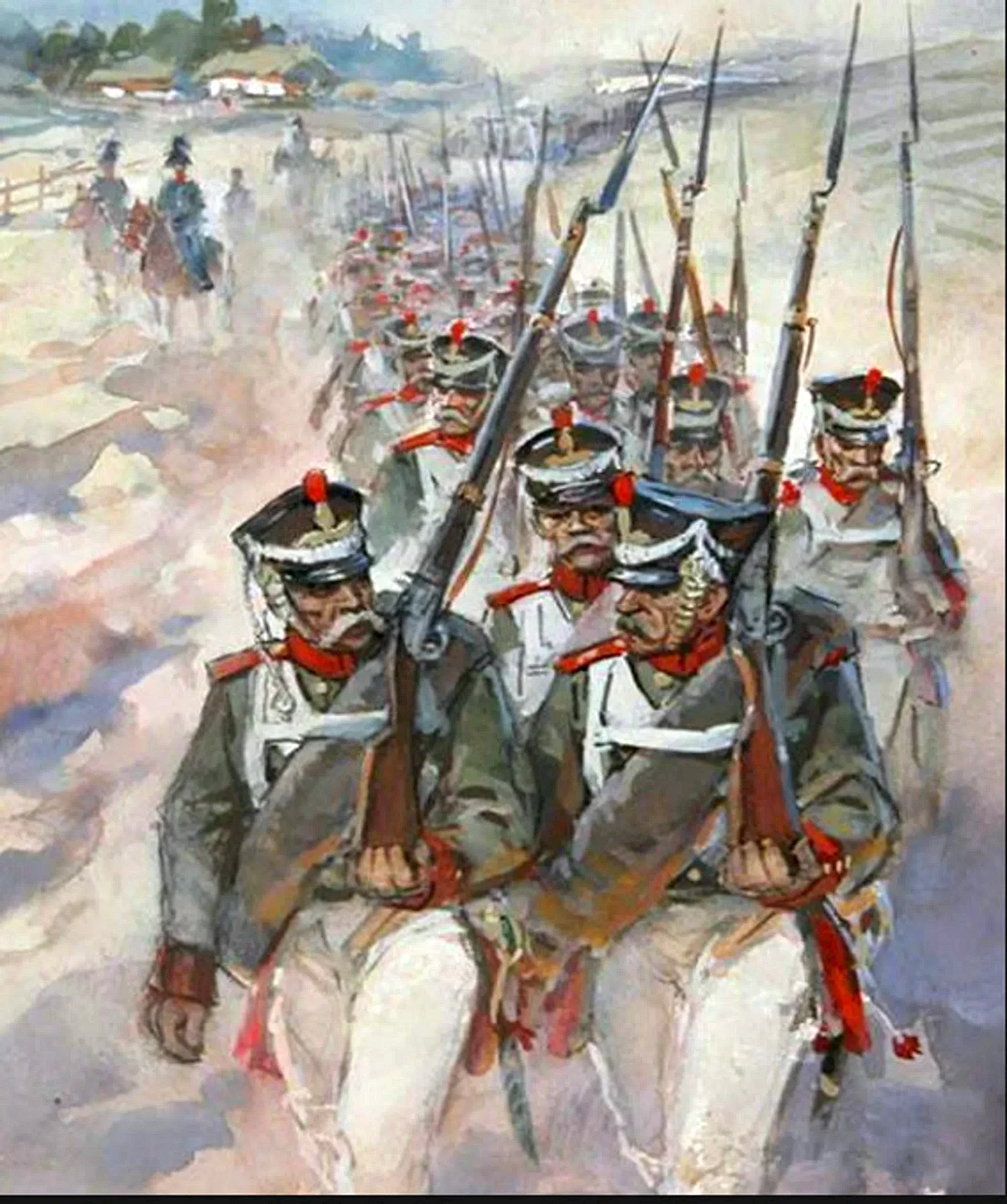 Русские солдаты Бородино 1812 года