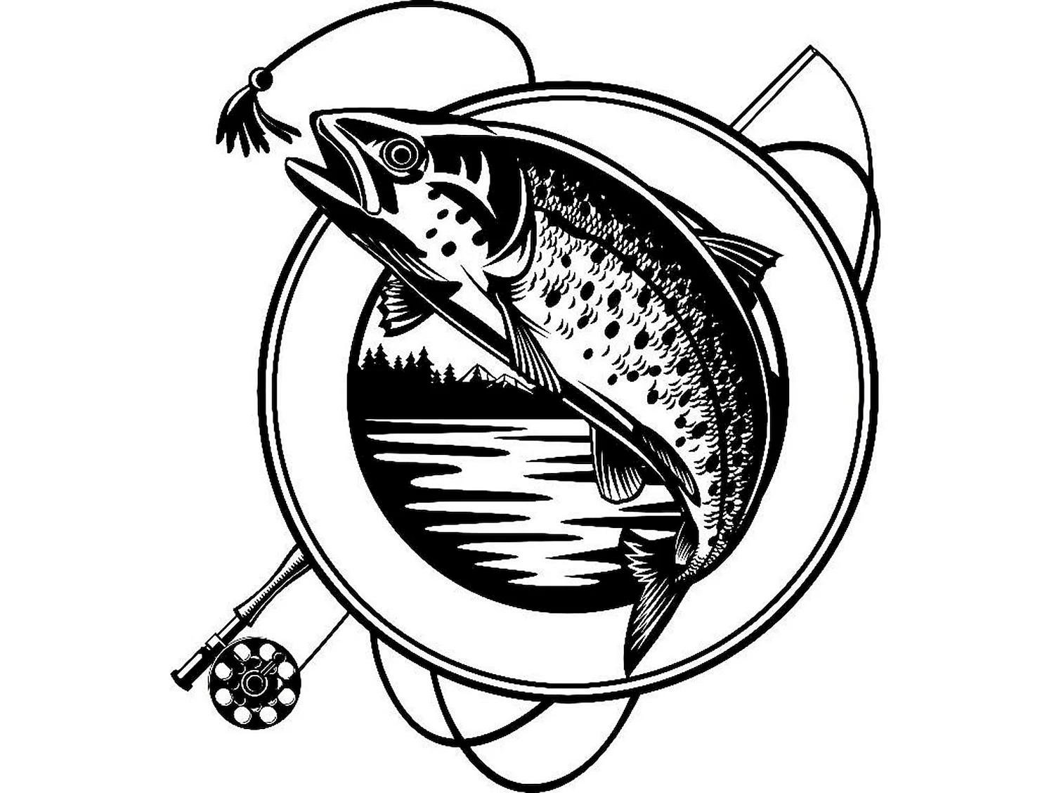 Рыбалка эмблема