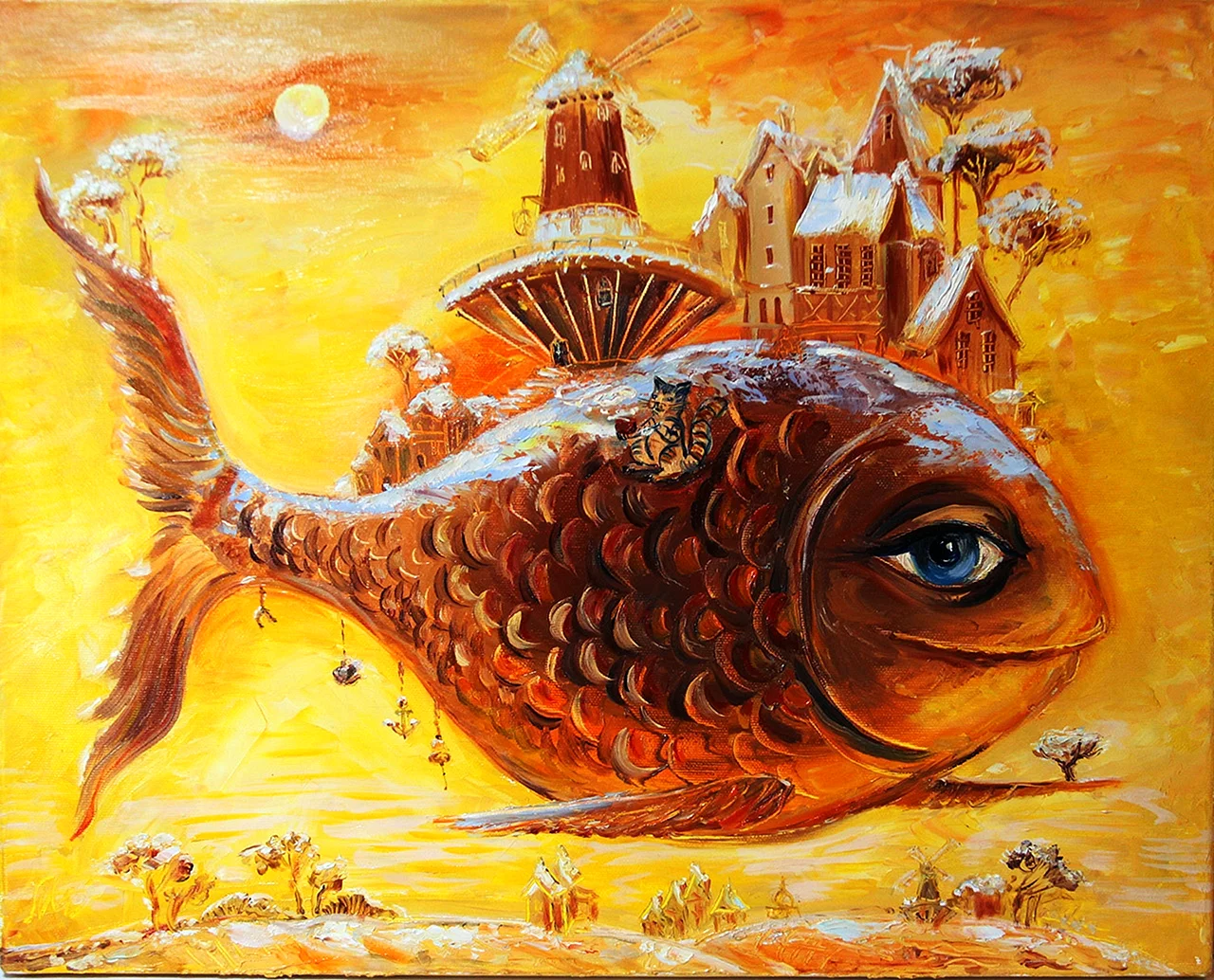 Рыбы картины художников