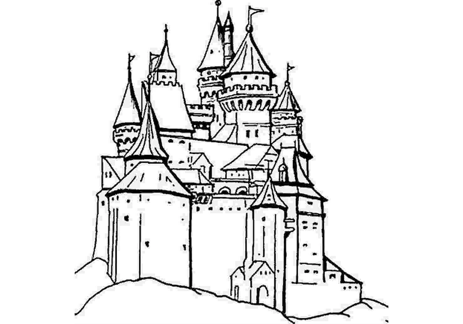 Рыцарский замок культуры средневековой Западной Европы