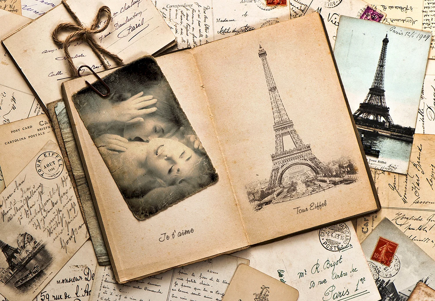 С любовью из Парижа открытка