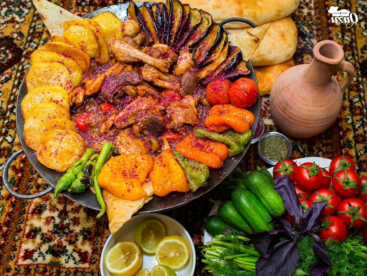 Садж блюдо азербайджанской кухни