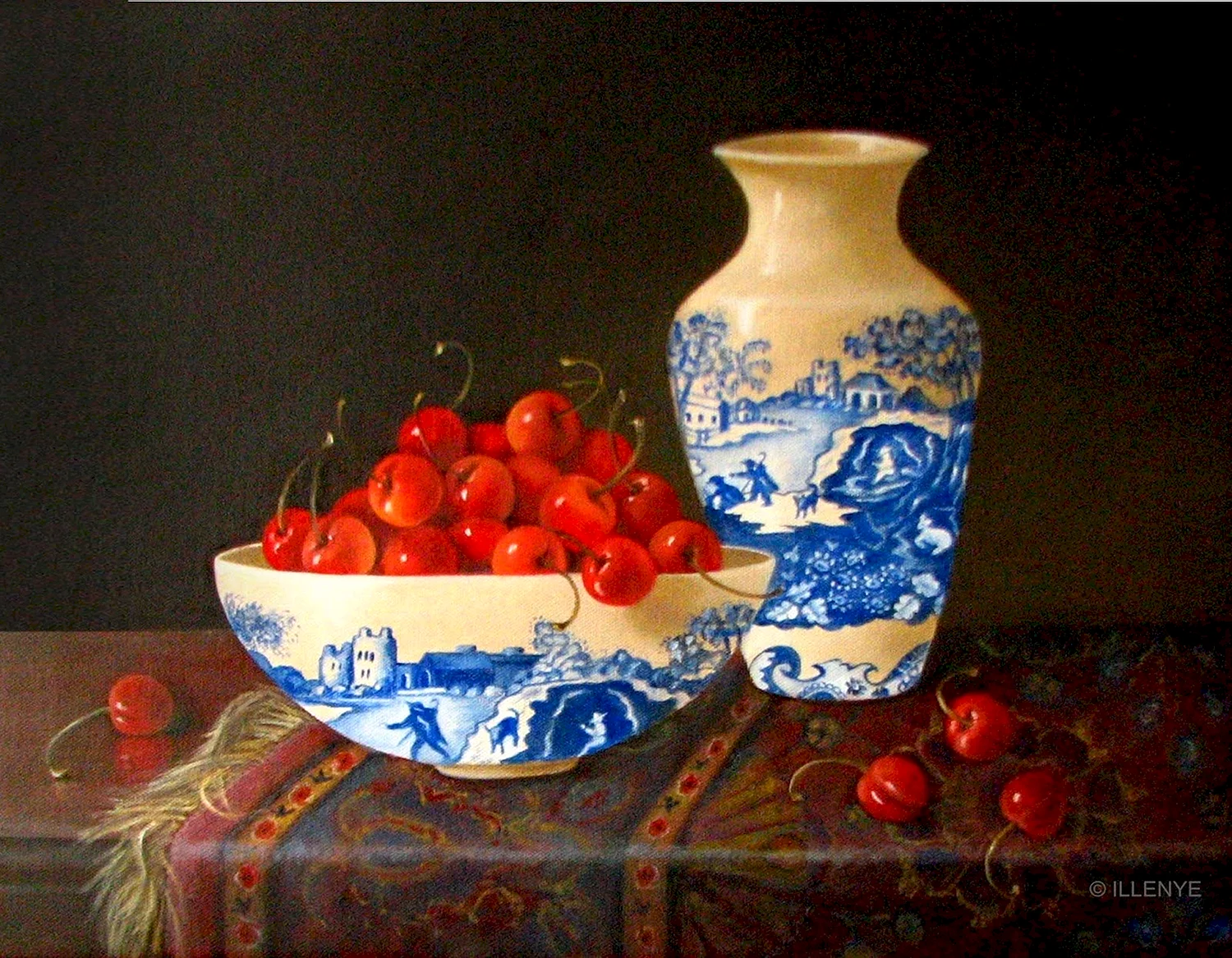 Сальвадор дали still Life Fish with Red Bowl