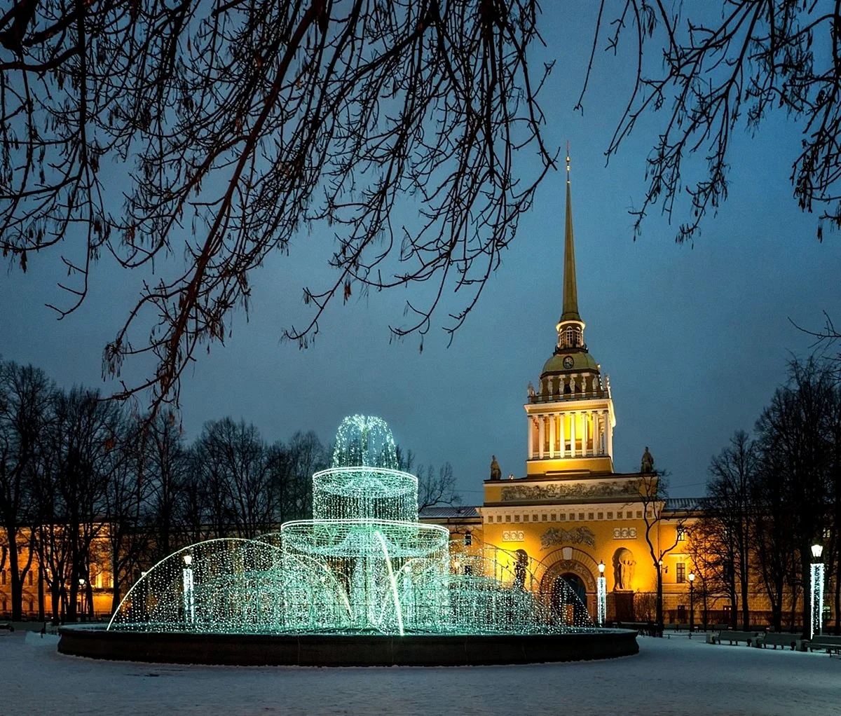 Санкт-Петербург Адмиралтейство зима