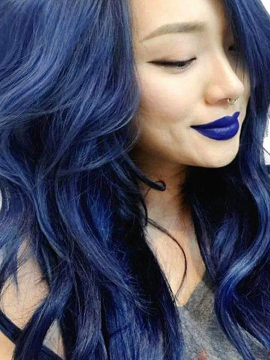 Сапфировый синий цвет волос