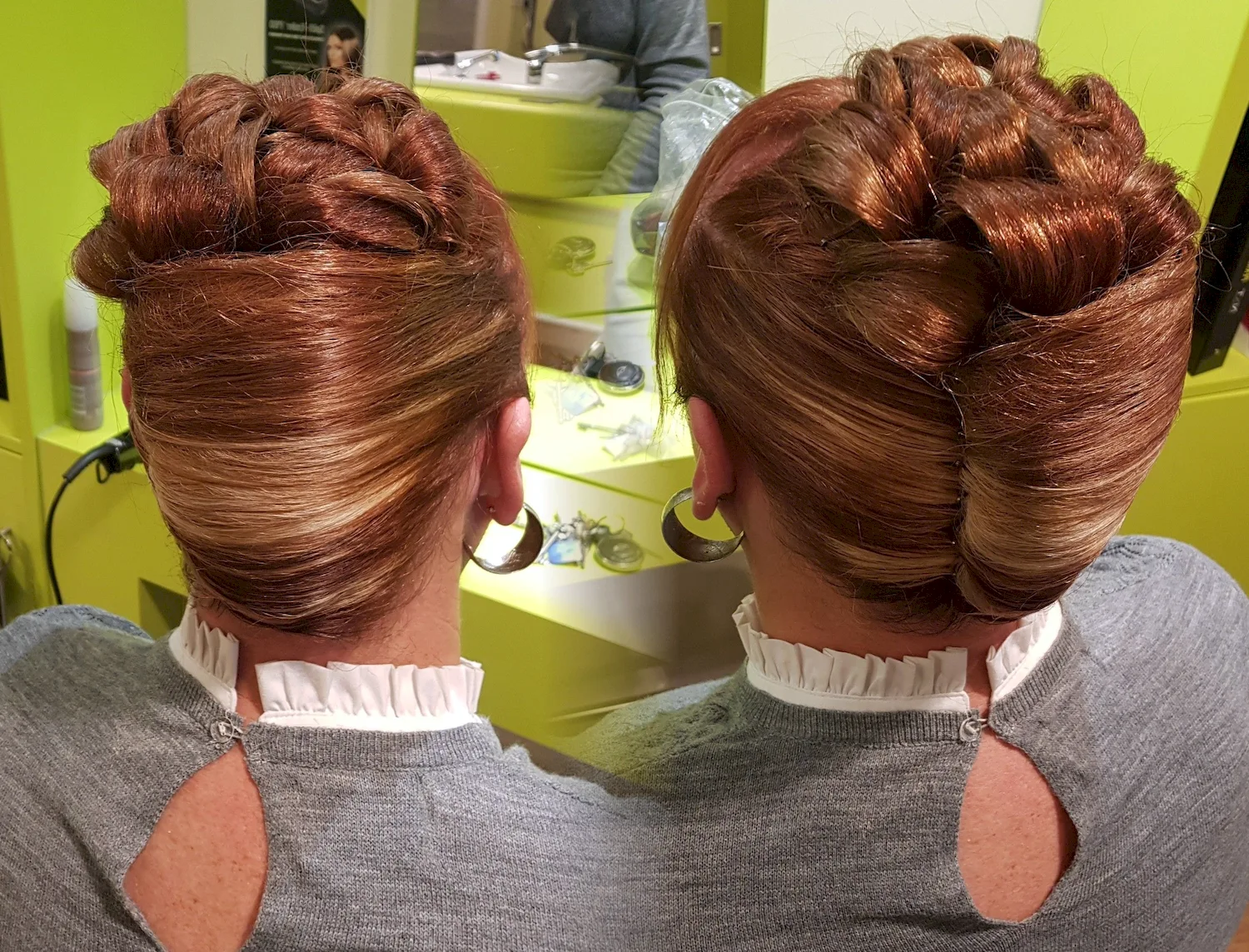 Sausage Roll Hairstyle Updo