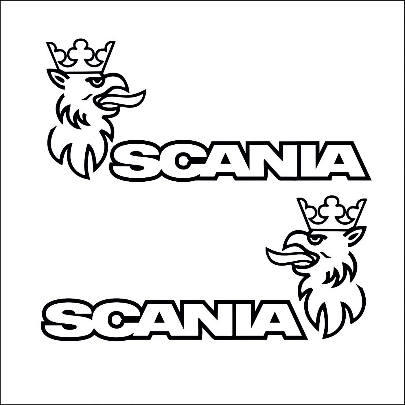 Scania наклейки