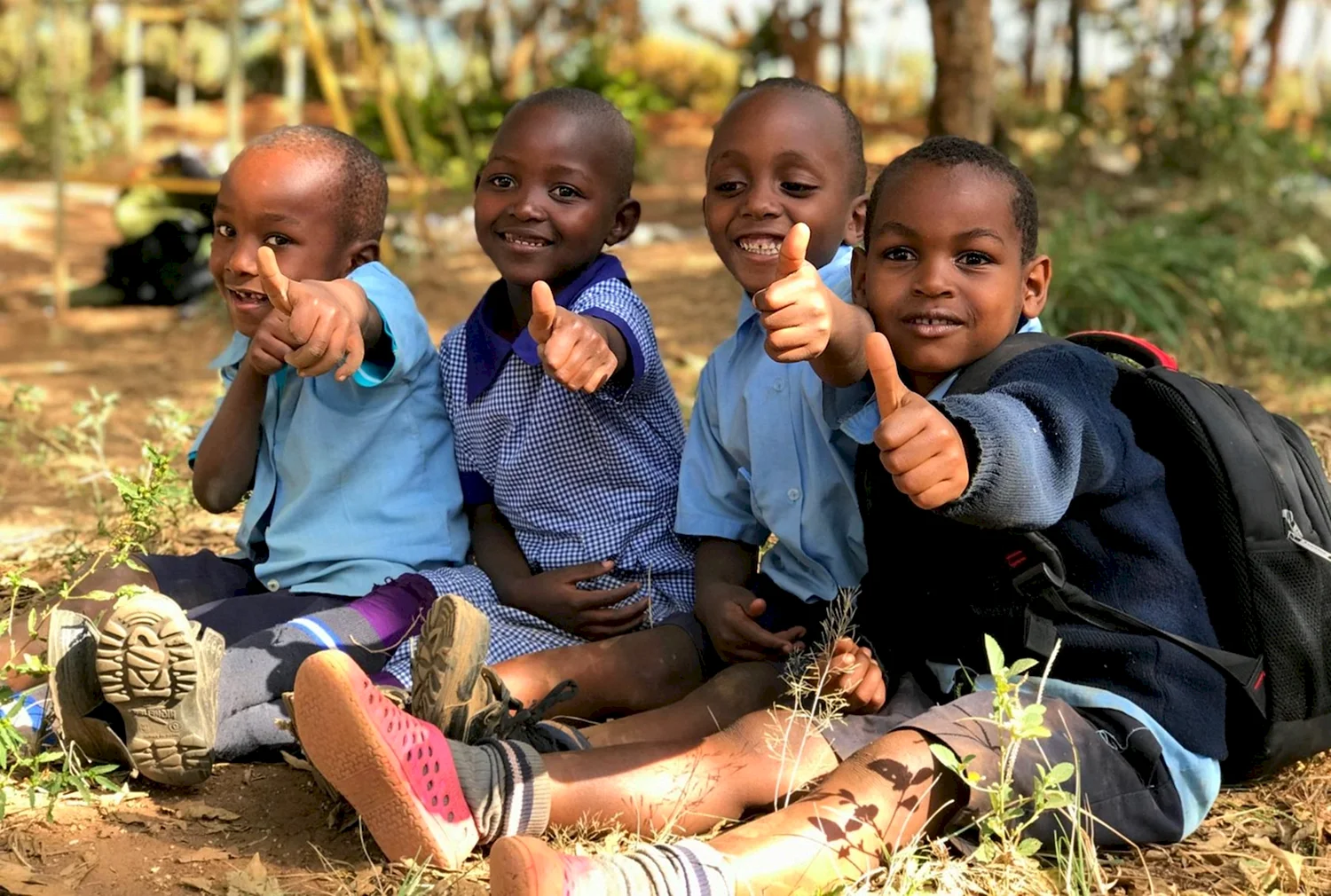Счастливые африканские дети
