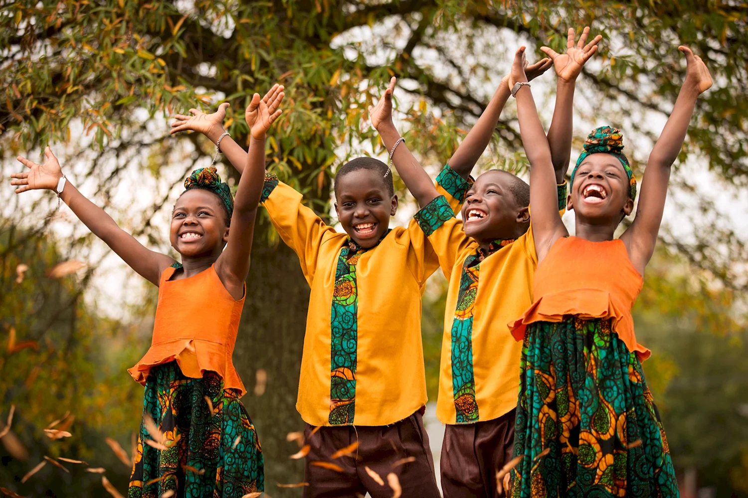 Счастливые африканские дети