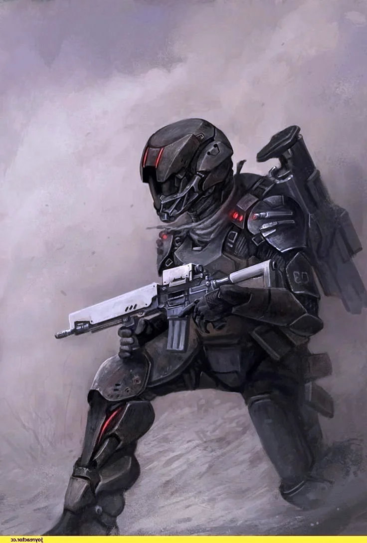 Sci Fi солдат Art