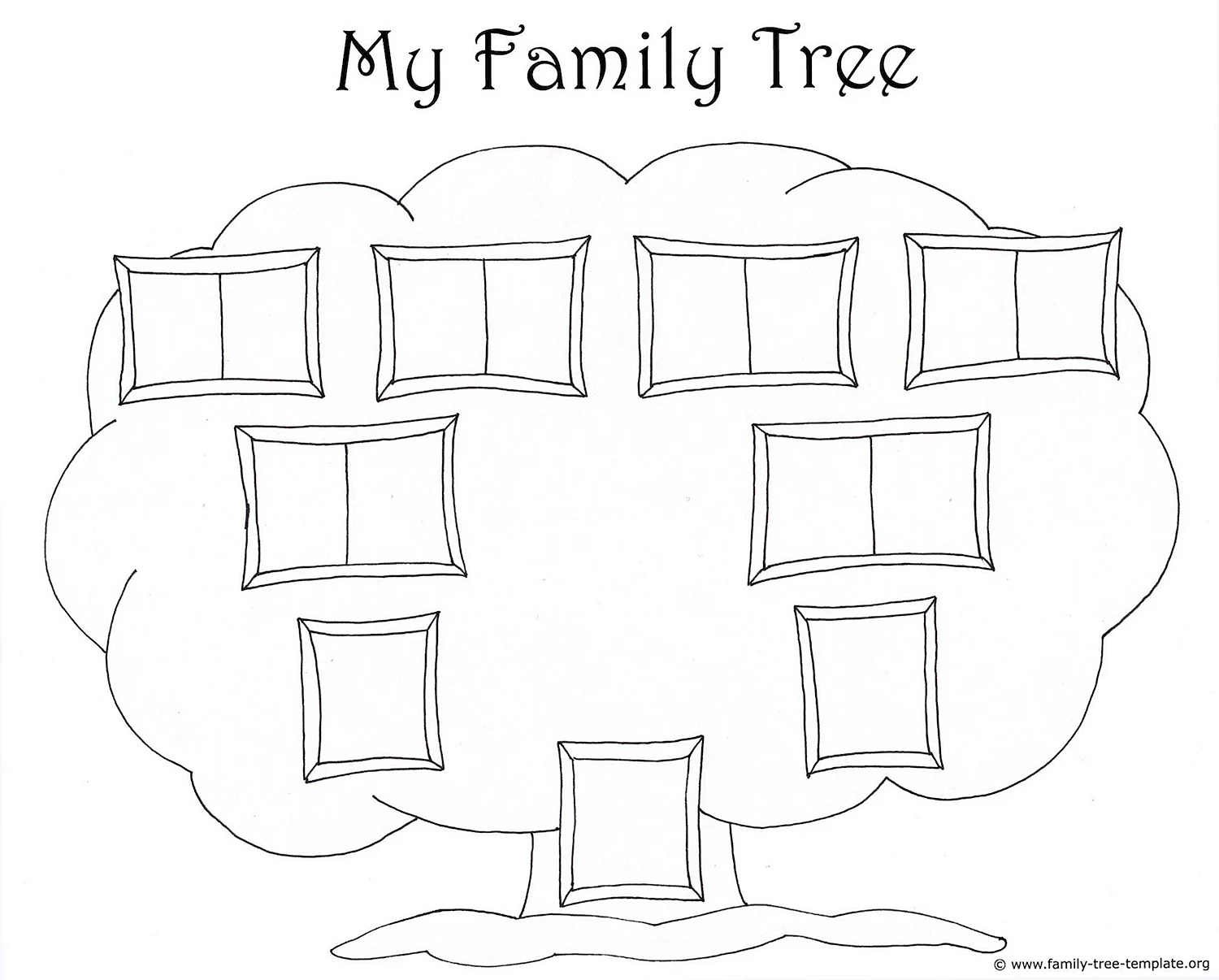 Семейное дерево шаблон
