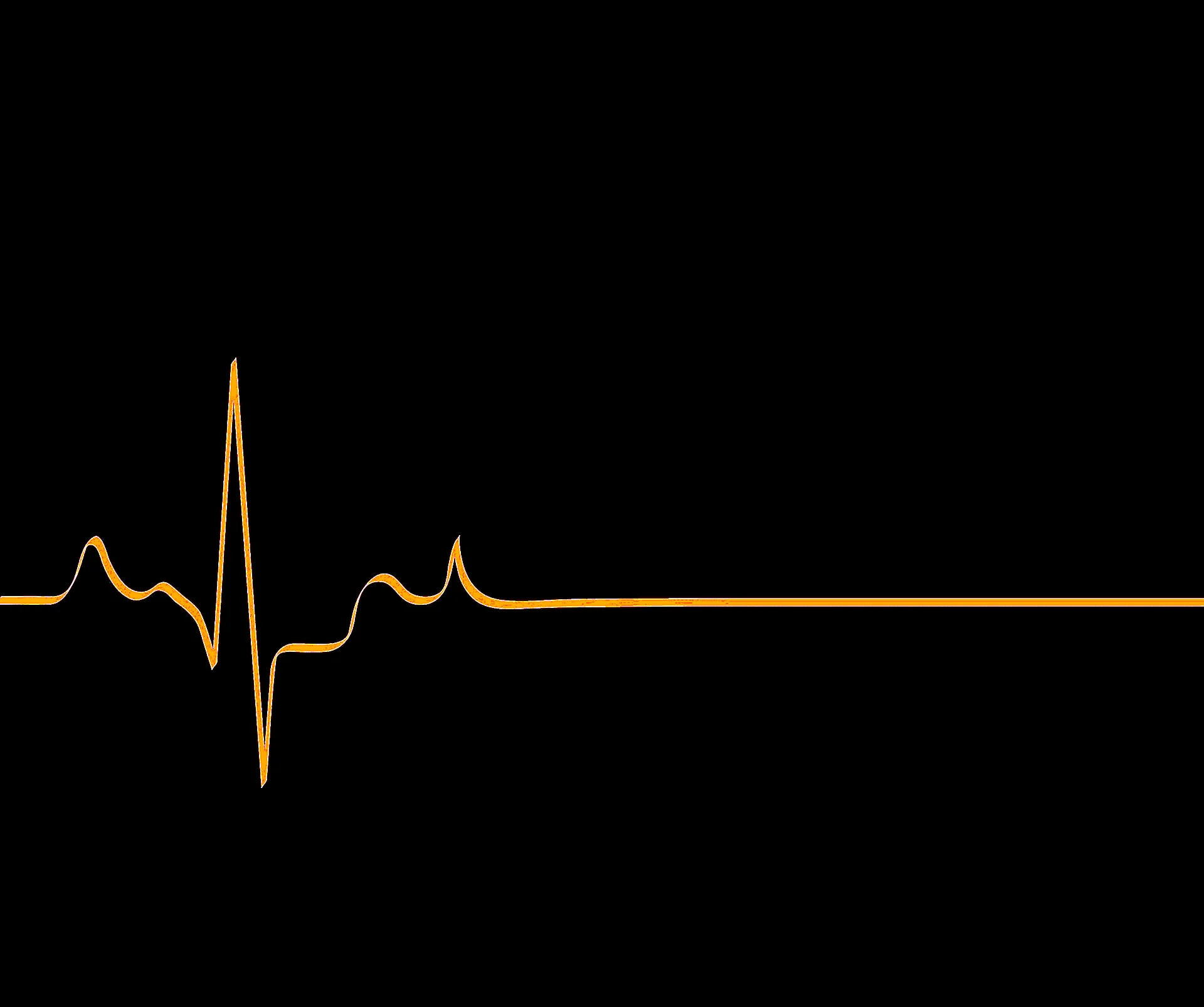 Сердце с линией кардиограммы