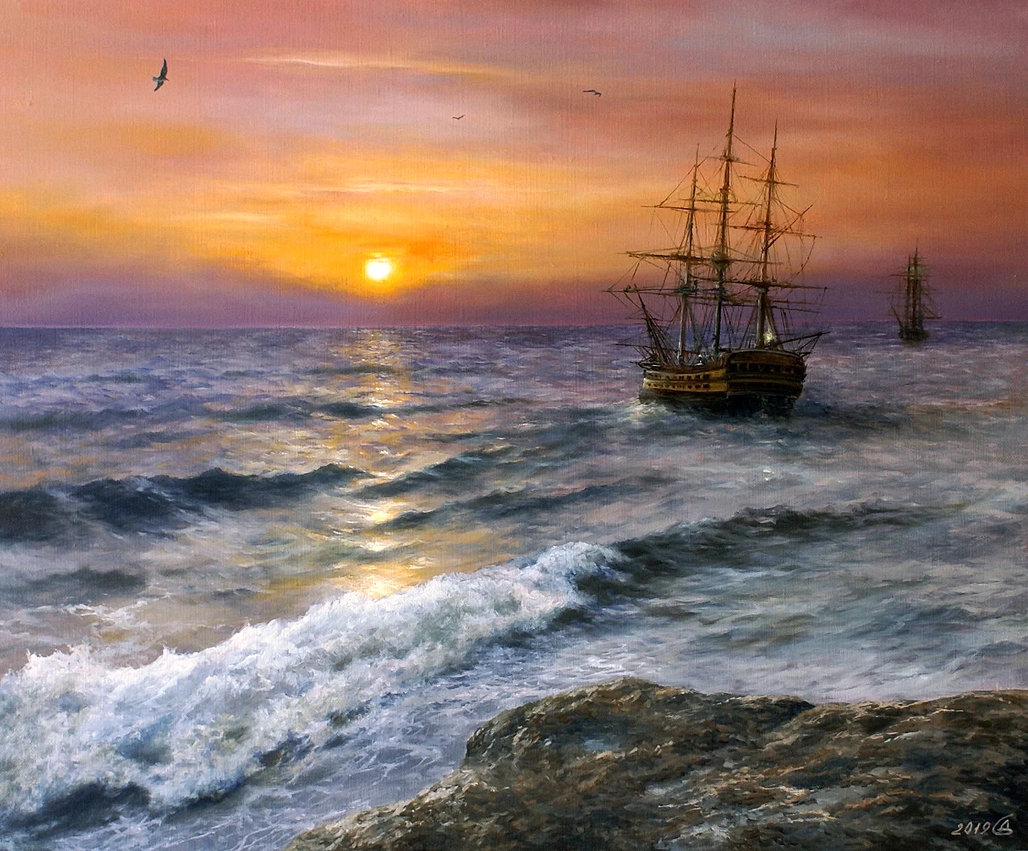 Сергей Дорофеев картины море
