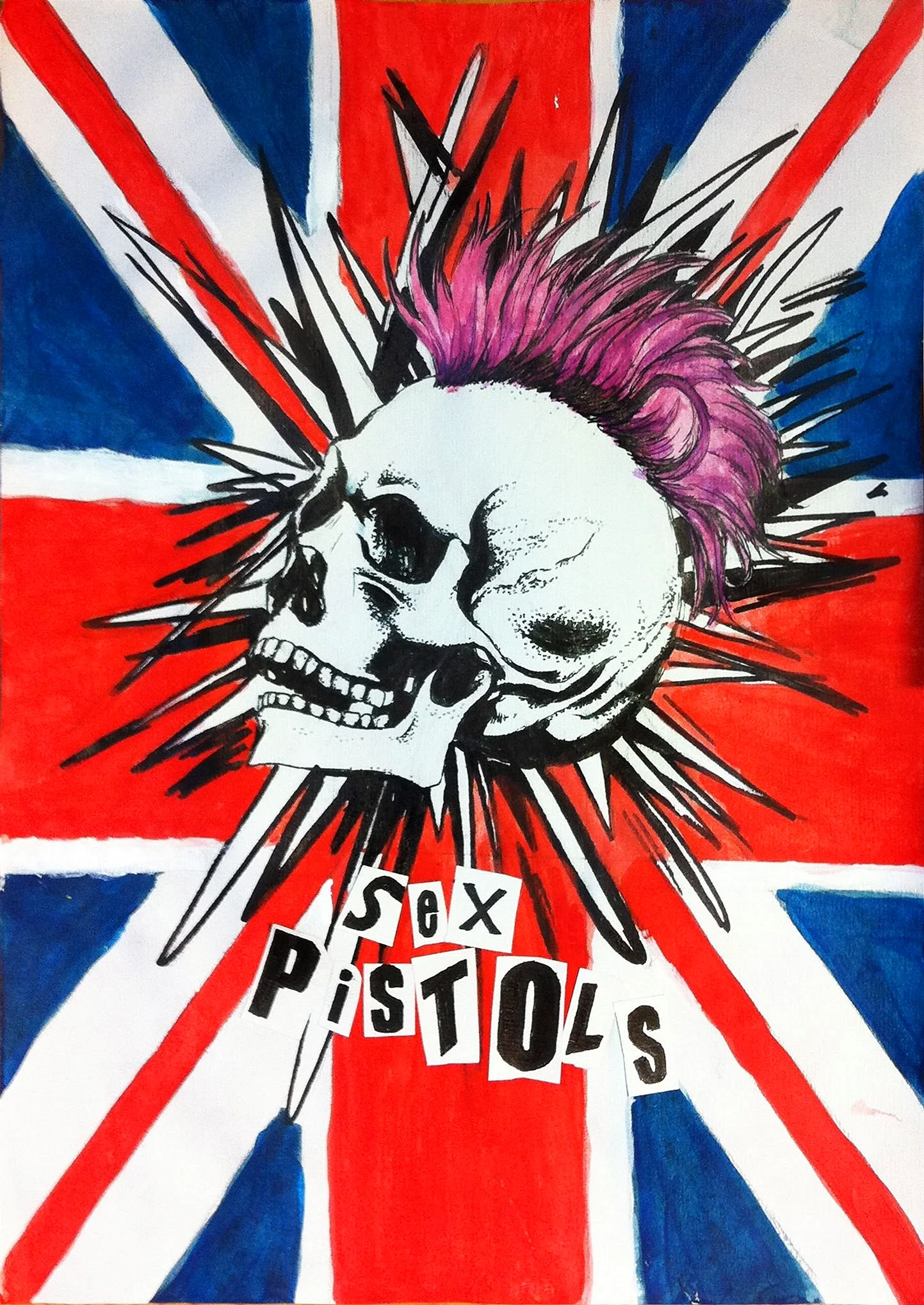 Sex Pistols панк группа Постер