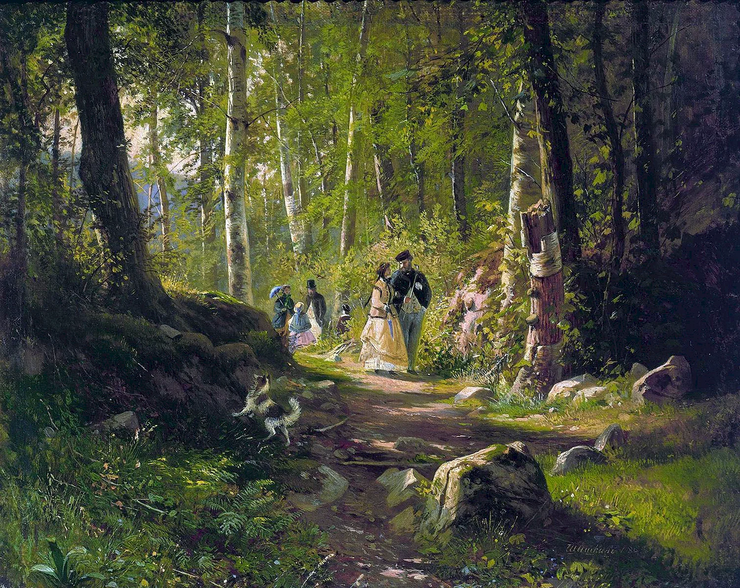 Шишкин Иван Иванович прогулка в лесу