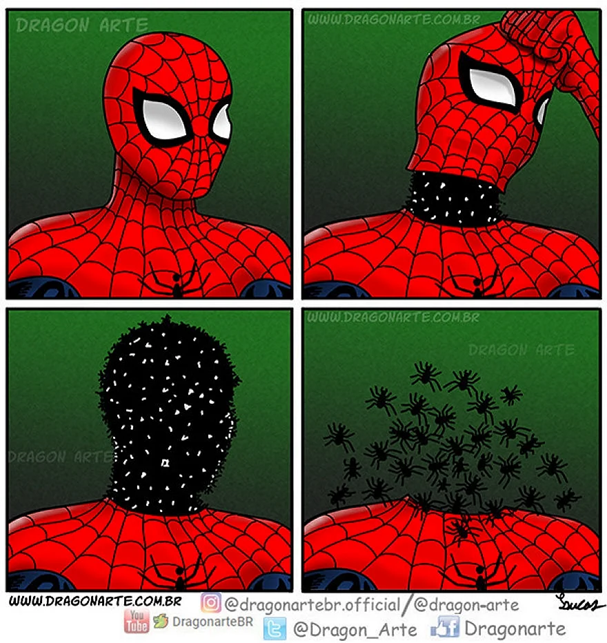 Шутки про человека паука