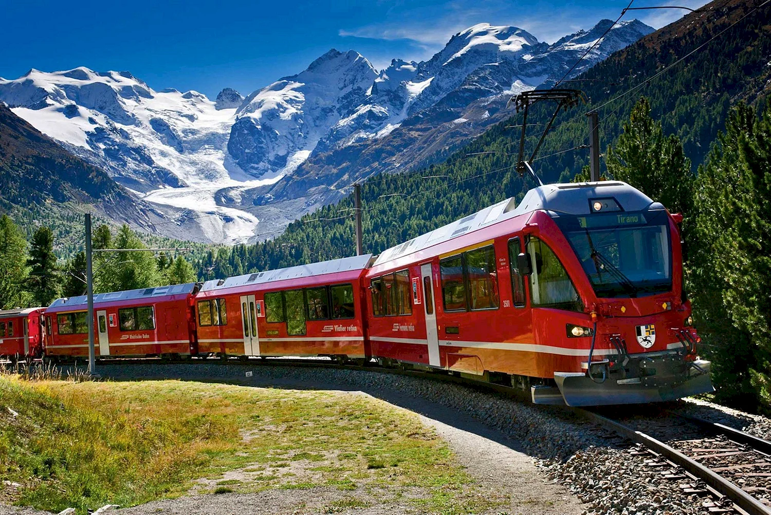 Швейцария Интерлакен поезд