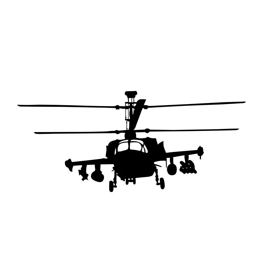 Силуэт вертолета ми-8