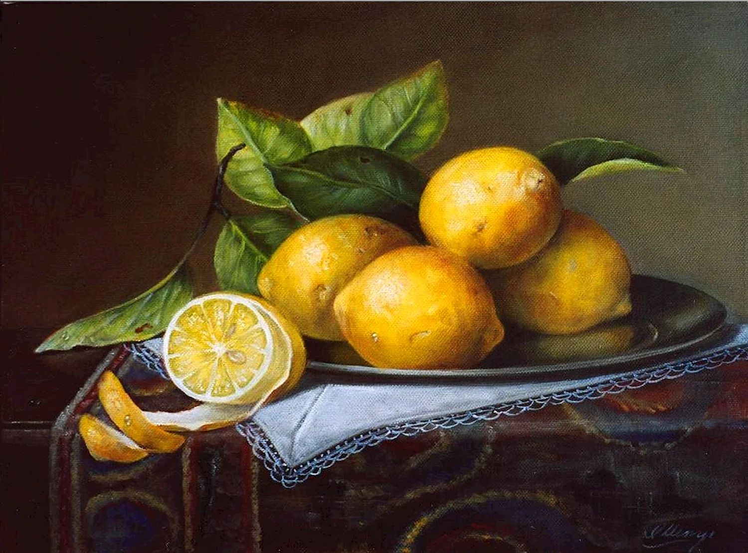 Симон Люттихейс натюрморт с лимоном
