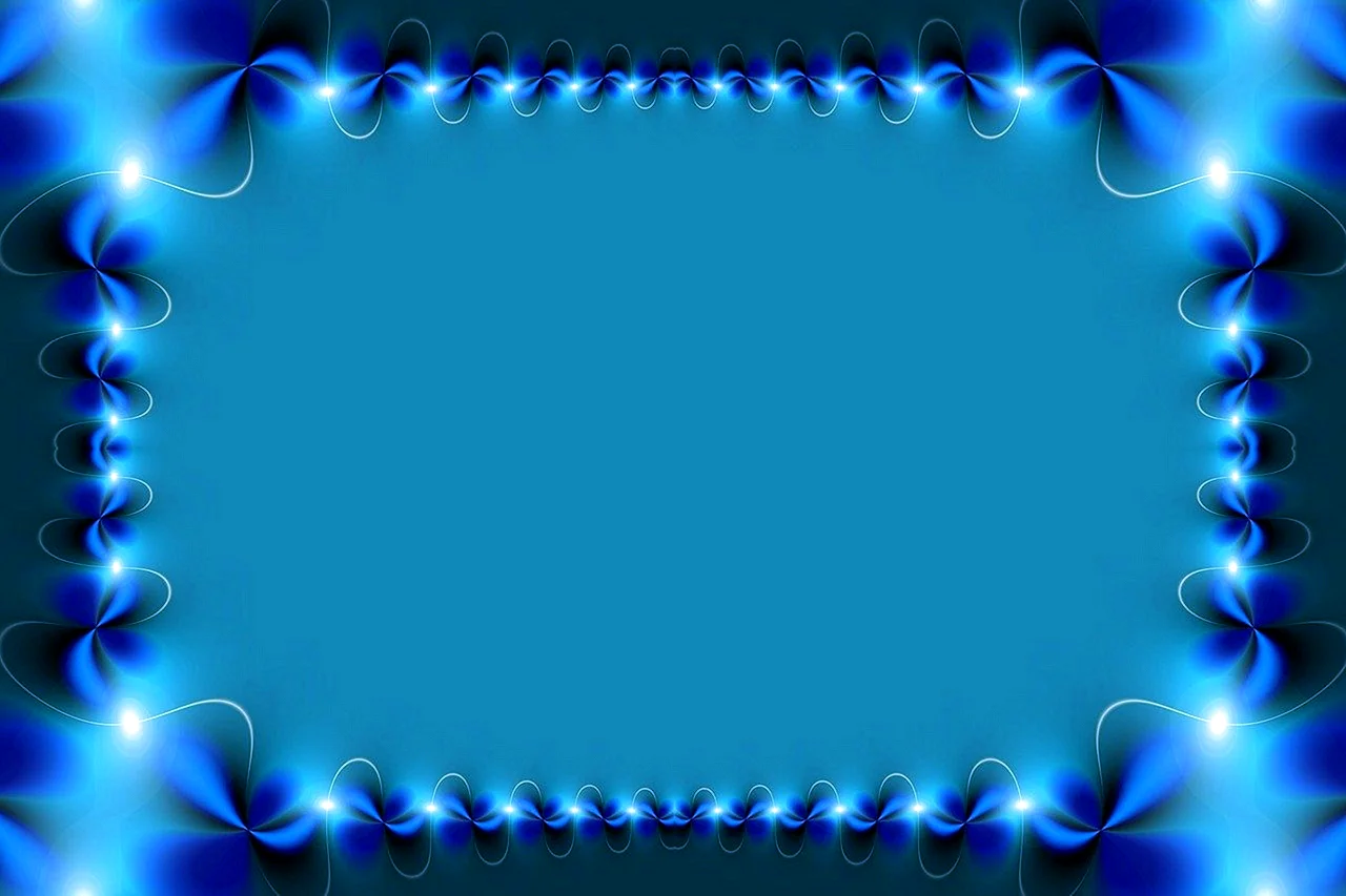 Синяя рамка для презентации
