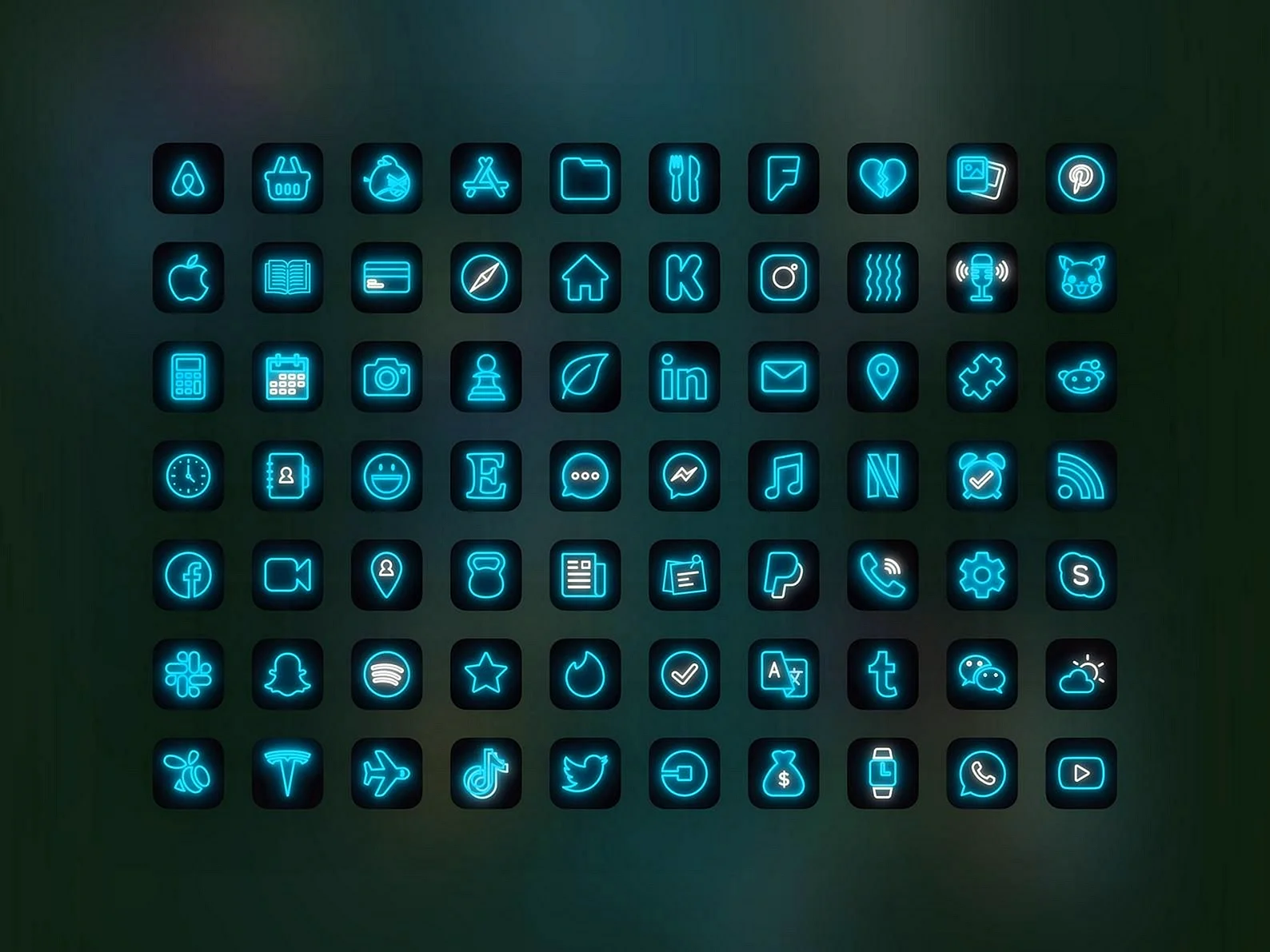 Синие иконки для приложений