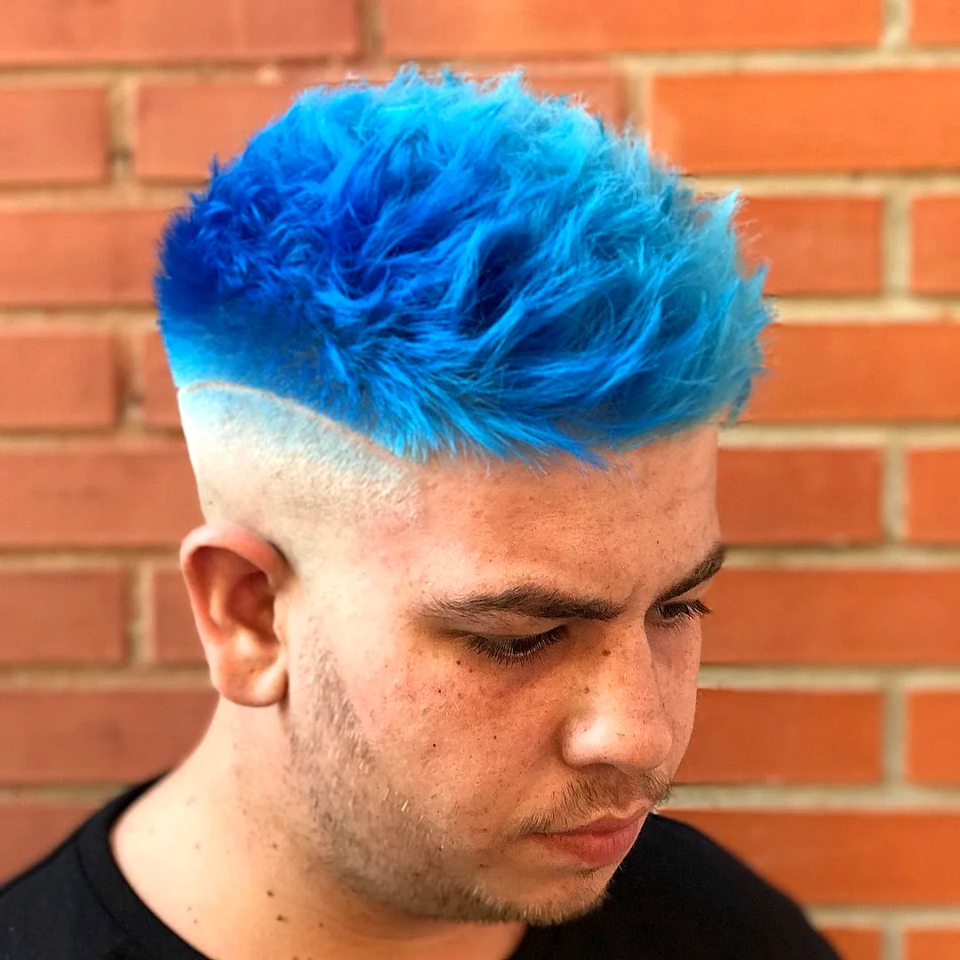 Синие волосы мужские