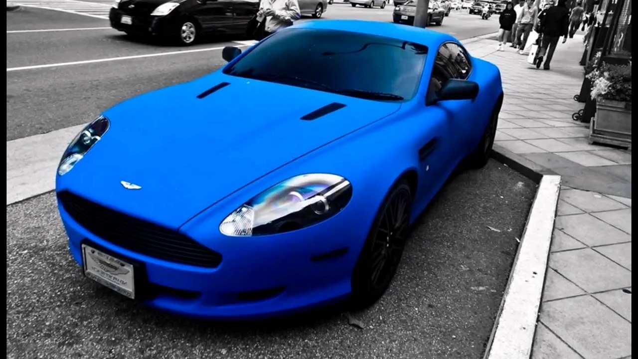Синий цвет машины